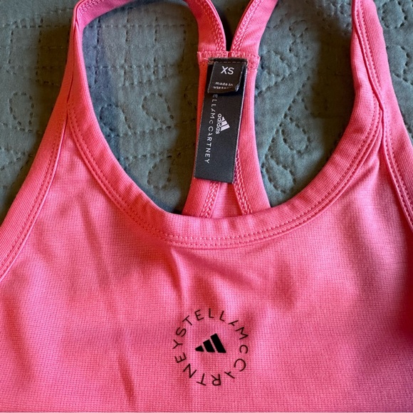 Adidas Stella McCartney XS pink racerback tank top, runs large, barely used - Picture 3 of 4